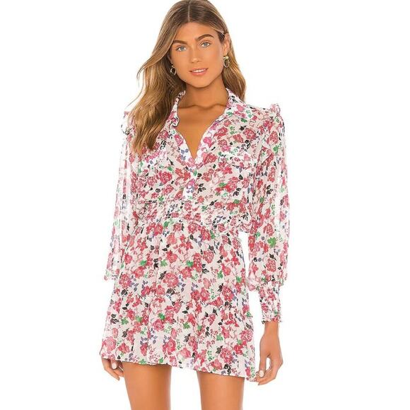 MISA Los Angeles Niamat Peony Floral Mini Dress XS - Picture 1 of 16